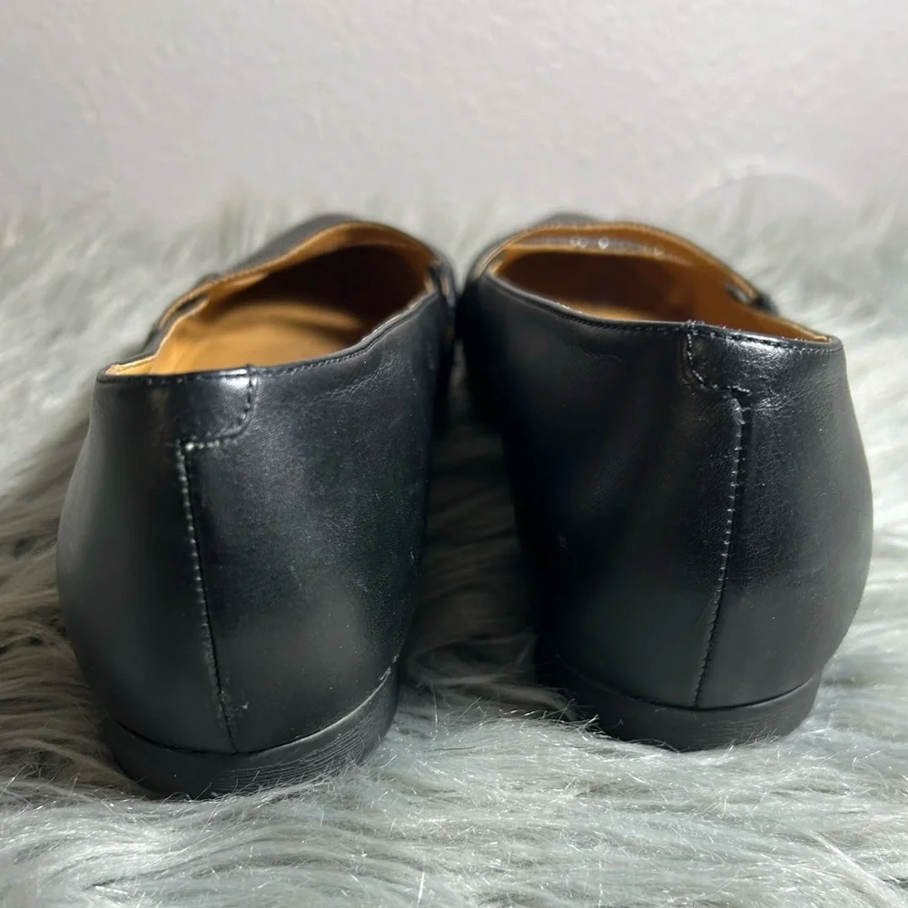 ECCO Akita Flats Black / Multi Metallic Leather Size EU38 US7-7.5